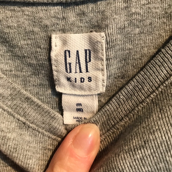 EUC Grey and pink long sleeve mixed media dress. - Picture 3 of 3